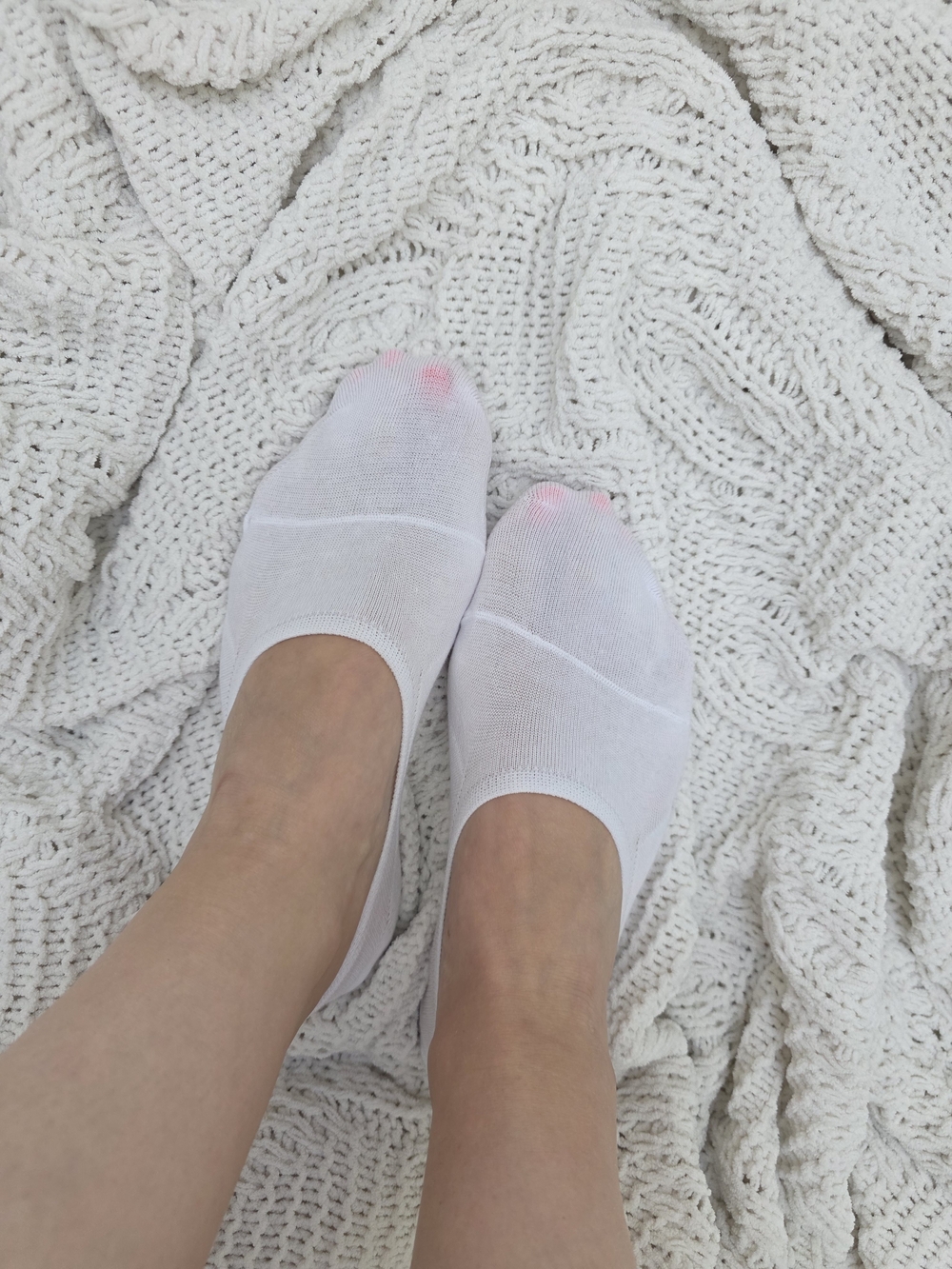 No-Show Liner Socks - White Well Worn